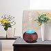 SEPOVEDA Diffuser Aroma Essential Oil Cool Mist Humidifier with 7 Color LED Changing, Mode Adjustment for Home, Yoga, Office, Spa, Bedroom, Baby Room, Black Wood Grain, 400 mL