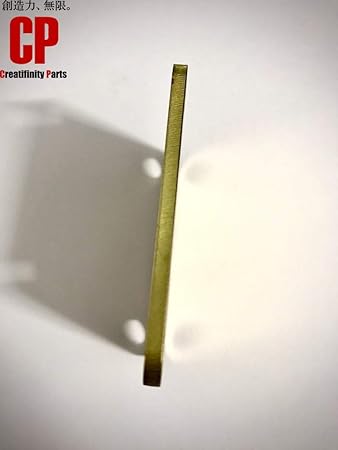 [Creatifinity Parts] ブラス製 ネックジョイントプレート 3.0mm厚 ストラト・テレ等のアップグレードパーツ