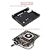 MakerFocus Aluminum Alloy CNC Case Enclose with CPU Super Mute Cooling Fan for Lattepanda Development Board