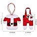 8 Pieces Christmas Table Decorations Christmas Silverware Holder Santa Suit Dinner Flatware Holders
