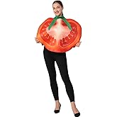 DSplay Adult Tomato Costume Cosplay Vegetable Ketchup Costumes