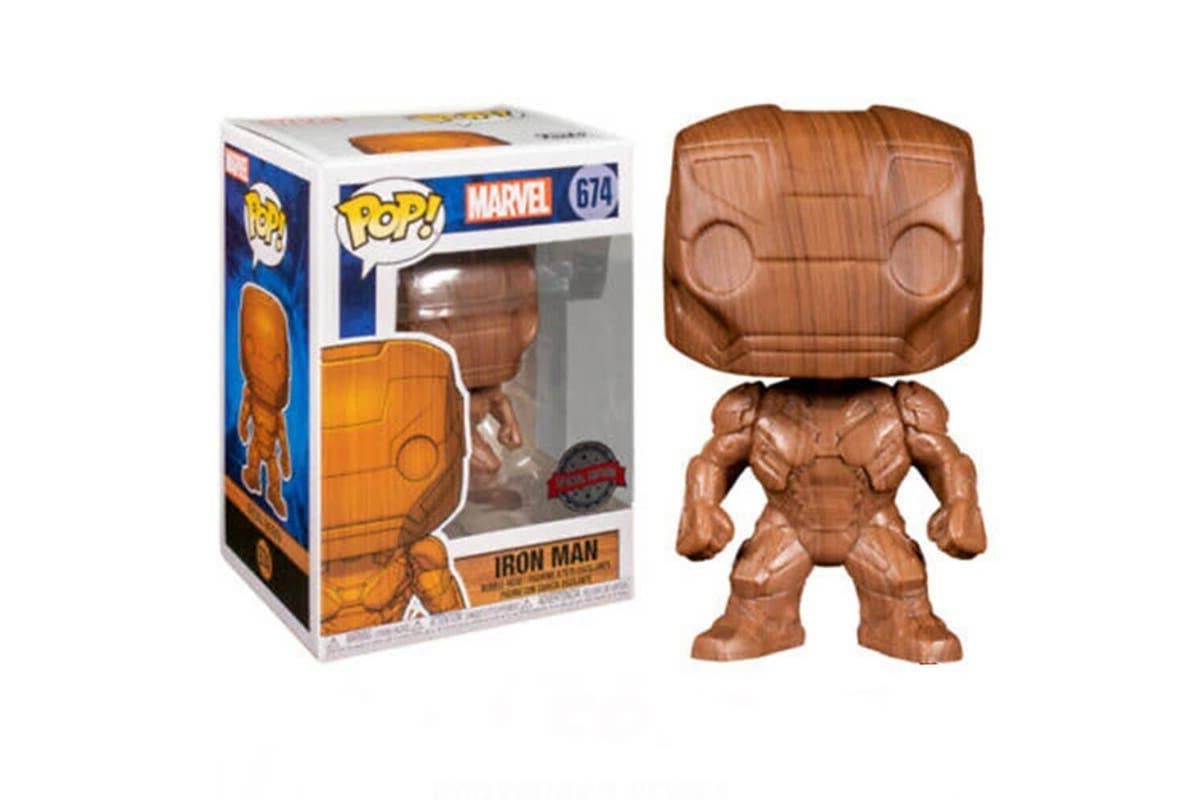 POP! Funko Marvel Iron Man Wood Deco Vinyl Figure - Special Edition