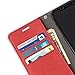 SafeSleeve EMF Protection Anti Radiation iPhone Case: iPhone X and iPhone Xs RFID Card Holder Blocking Wallet, Adjustable Stand Cell Phone Case, Vegan Leather for Women & Men (Red)