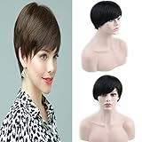 Dreambeauty Brazilian Remy Natural Human Hair Unprocessed Glussless Short Wigs