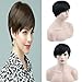 Dreambeauty 100% Human Hair Virgin Remy Human Short Hair Wigs for African American Women Cheap Human Hair Wig 1B Natural Black Color