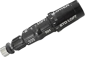 CHILXE Golf Shaft Adapter Sleeve .335 Tip RH Right Handed Driver Fairway Compatitable with Taylormade M4 M5 M6 SIM MAX SIM2 R15 QI10 Stealth2 BRNR Mini Driver Black