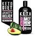 Keto for Women. Organic MCT Oil + Hemp + Avocado. Triple Filtered and Cold Pressed C8 + C10 MCT Coconut Oil. Paleo and Vegan Friendly. Diet Stress Relief by Organic Hemp Oil. Made in USA