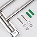 Swing Arm Towel Bar - Wall Mounted Stainless Steel Bathroom Towel Rack - Hanger Towel Holder Organizer - Perfect Towel Rack With 4 Arms - Polished Finish (10