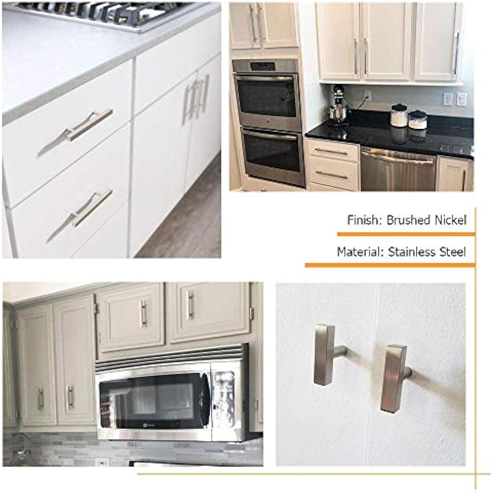 Knobs Brushed Nickel 5 Pack HDJ22SN Single Hole With 2in Overall For eBay