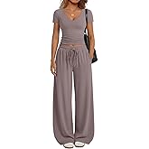 Trendy Queen 2 Piece Lounge Sets for Women Summer Outfits 2026 Fashion Two Piece Loungewear Spring Outfits Clothes