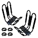 Apontus Universal Kayak Roof Rack J Bar, 2 Pairs