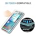 iPhone X Tempered Glass Screen Protector-SZQM (2 PACK)9H hardness 3D Touch Compatible Best Glass for iphone x/iphone 10(WHITE EDGE)