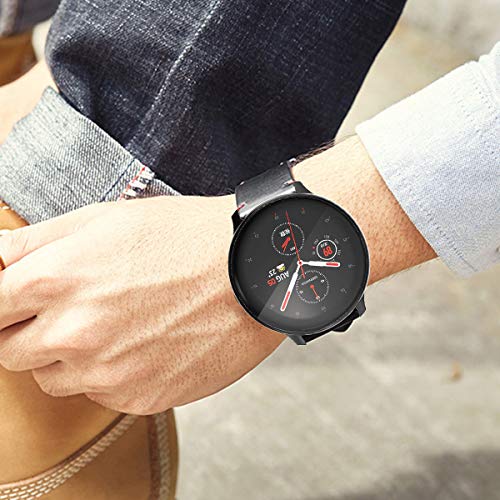 Haojavo 3 Pack Screen Protector Case for Galaxy Watch Active 2 40mm, Soft TPU Slim Fit Full Cover Screen Protector Case for Galaxy Watch Active 2 40mm Smartwatch Bands Accessories Black - Thumbnail 6