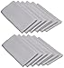 LTC LINENS Silver/Grey Cloth Napkins Set of 12-20x20 Inch Dinner Napkins Washable Polyester Fabric Cloth for Dinner, Restaurant, Wedding and Party