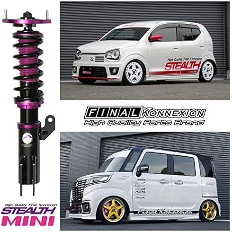 Amazon Stealth Mini 車高調キット Honda Ja4 トゥデイ専用 ピロ調整マウント 正立式 減衰力25段調整 フルタップ 全長調整式 ローダウン サスペンション Pgfk Mphf18 ファイナルコネクション 車高調キット 車 バイク
