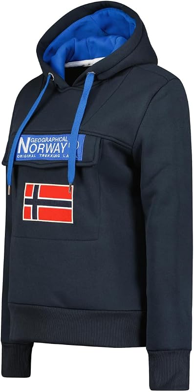 Gadrienama Lady – Damen-Sweatshirt mit Kapuze und Kängurutaschen – Sweatshirt Pullover Langarm Warm – Kapuzenjacke für Damen Frühling Sommer Herbst Winter (Marineblau M), Marine