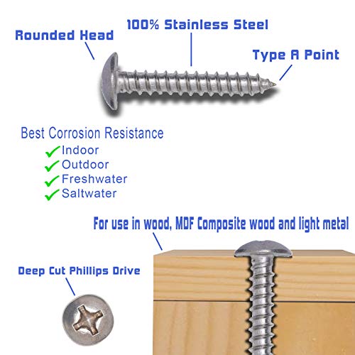 3 Stainless+Phillips+Screws+Bolt+Dropper