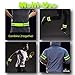 GBBO iRadiate Reflective Bands Reflector Running Gear - Adjustable Reflective Armband Arm Wrist Ankle Leg Band - Reflective Tape Strap for Clothing Biking and Safety Night Walking (Bands4 Green)