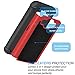 Tekcoo Core Prim Case, (TM) [Tmajor Series] [Red/Black] Shock Absorbing Hybrid Rubber Plastic Impact Defender Rugged Hard Protective Case Cover Shell for Samsung Galaxy Core Prim/Prevail LTE