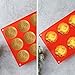 Semi Sphere Silicone Molds, 2 Pack Muffin Cupcake Baking Pan for Cake Jelly Pudding Chocolate Making Desserts Servings Domed Treats