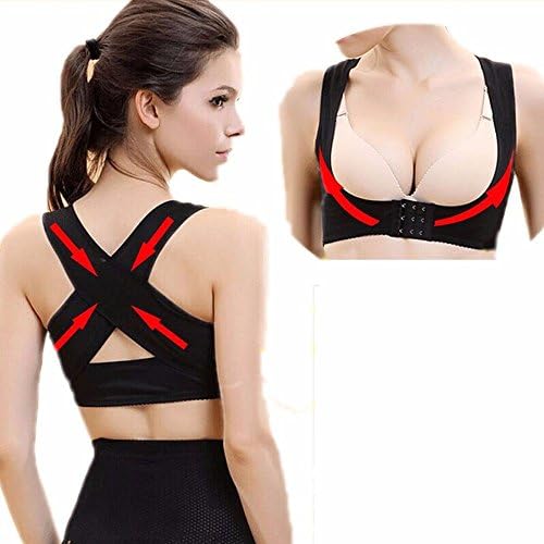 Davidlove Womens Bra Belt Posture Corrector Brace Body Elastic Strap Back Shoulder Vest