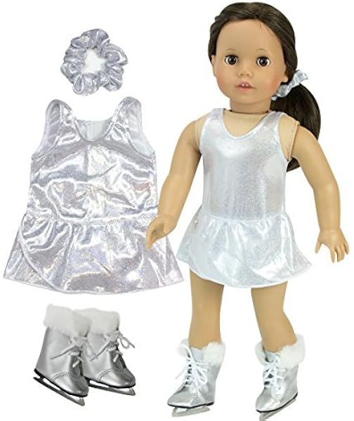 american girl ice skating set