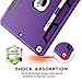 QQCASE for iPad 10.2 Case 2019,New iPad 7th Generation Case,Three Layer Shockproof Kickstand Anti-Scratch Hybrid Silicone Protective Case for Apple iPad 10.2 inch 2019 Release Purple Black
