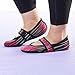Nufoot Betsy Lou Women's Shoes, Best Foldable & Flexible Flats, Slipper Socks, Travel Slippers & Exercise Shoes, Dance Shoes, Yoga Socks, House Shoes, Indoor Slippers, Pink Aurora, Large