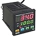 F/C PID Temperature Controller, AGPtEK Dual Display Digital Programmable Temperature Control TA4-SSR Solid State Relay With 2 Alarms