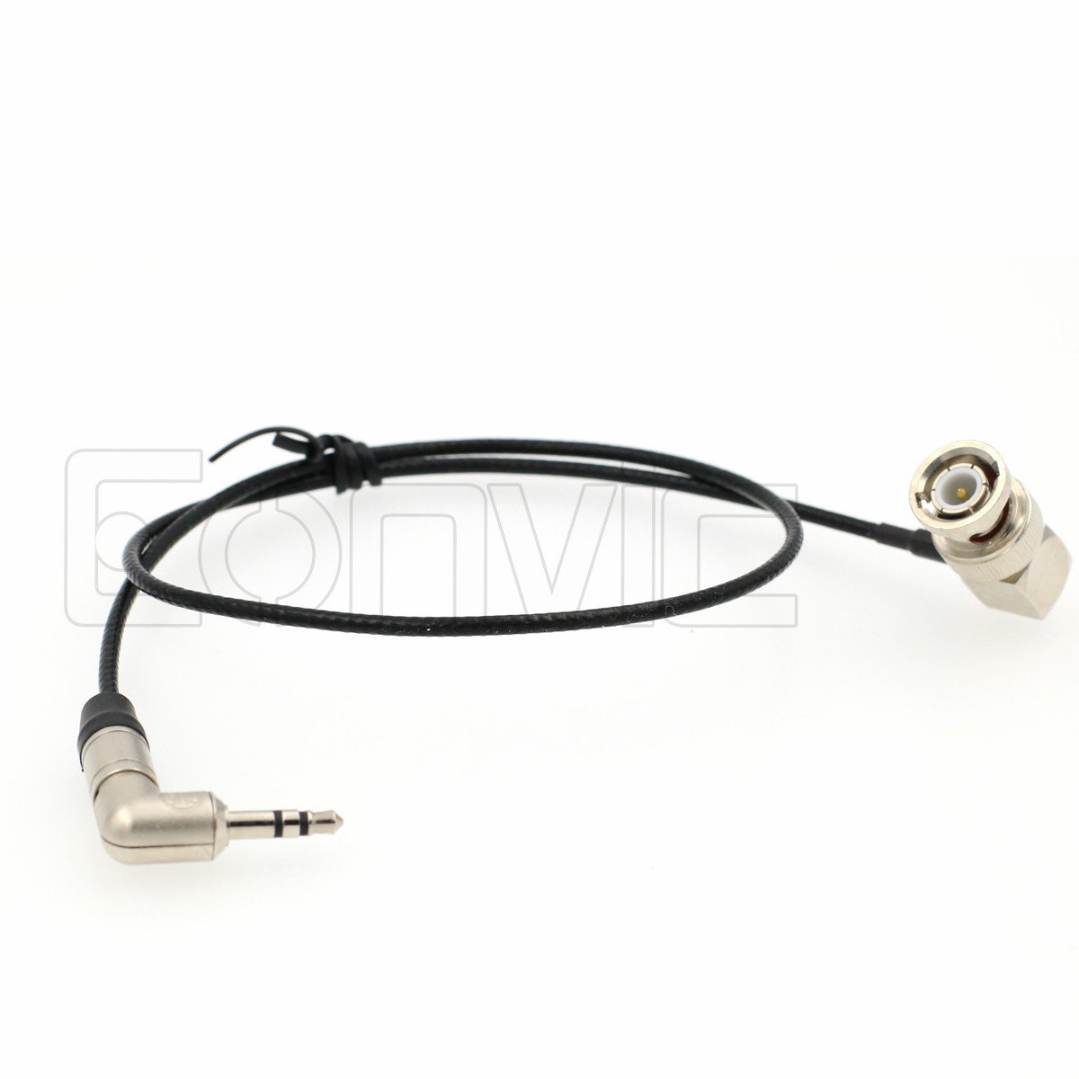EONVIC 991997 Tentacle Sync 3.5mm TRS to BNC Timecode Cable for Canon EOS C300/500 Sony F55/ Amira/Zoom F8 Camera,Black