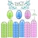 Valery Madelyn 24ct 3.15 inch Joyful Toy Easter Eggs Fillers Hunt Assorted Color for Kids and Party Decoration
