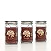 Hosley Set of 3 Baked Apple Scented Mason Jar Candles 11 Ounce Each Ideal Gift for Weddings Special Occasions Spa Reiki Meditation Bathroom Settings O9