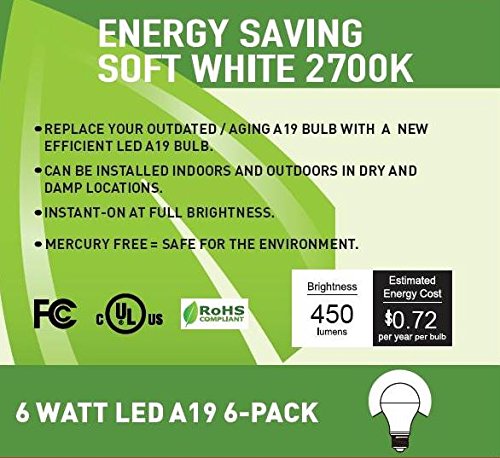 5 Bioluz+LED+Light+Bulbs+6+Pack