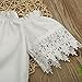 Highpot Kid Girl(1~5T) Adorable Elastic Lace Off Shoulder Party Princess Dress (80(18M), White)