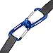 VANWALK 12KN Aluminium Wiregate Carabiners - 4 Pack - Rated 2645 LBS Each – 7075 Lightweight Carabiner Clips for Hammock Climbing Rocking (Blue)…