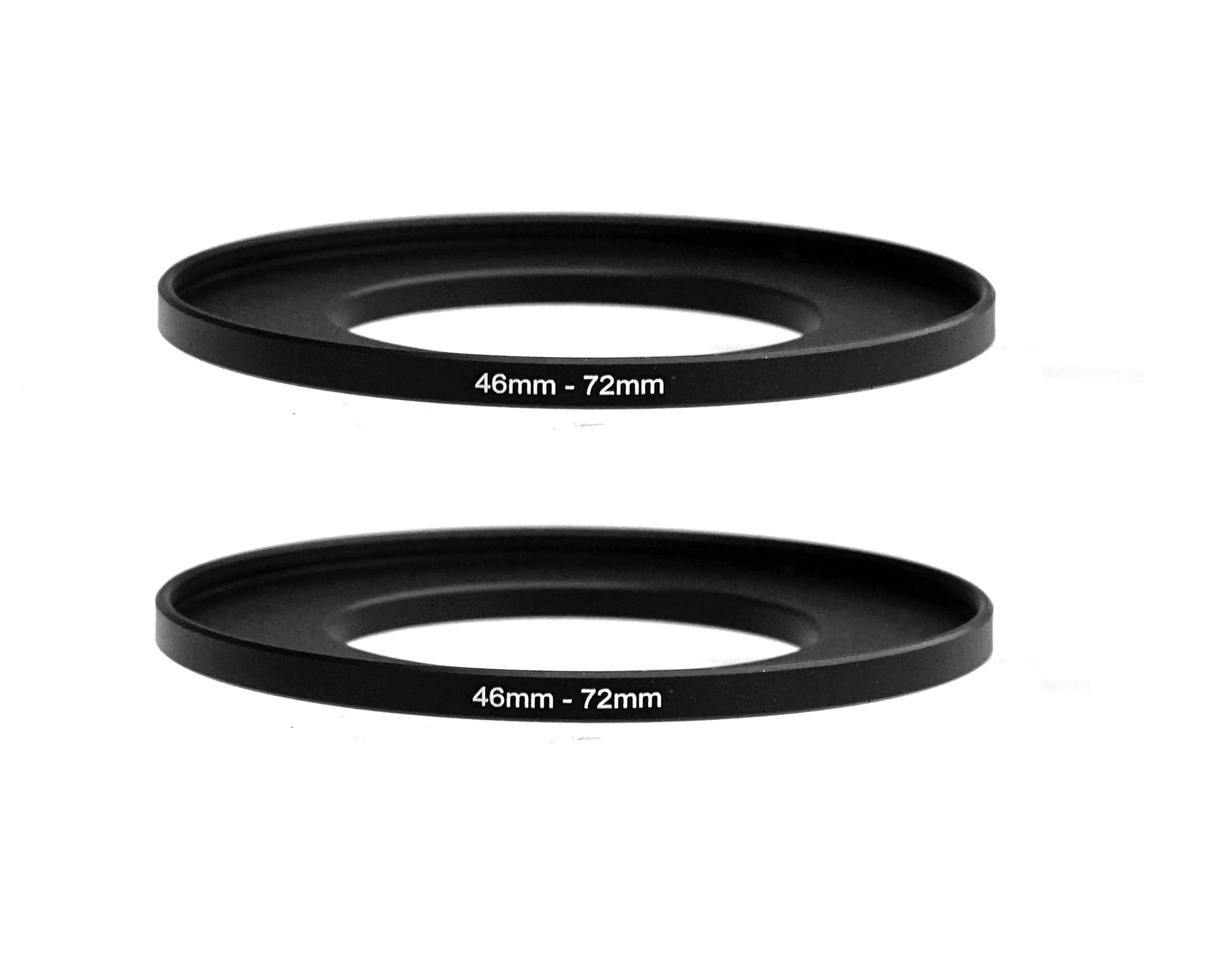 Photo 1 of (2 Pcs) 46-72MM Step Up Ring Adapter, 46mm to 72mm Filter Ring, 46 mm Male 72 mm Female Stepping Up Ring for DSLR Camera Lens and ND UV CPL Infrared Filters