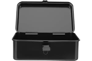 Adorainbow Small Metal Tool Box Organizer Portable Secure Toolbox with Lock Mini Tool Chest for Home and Garage