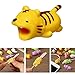 Cable Protector for iPhone iPad Cable Android Samsung Galaxy Cord Plastic Cute Land Animals Phone Accessory Protects USB Charger Data Protection Cover Chewers Earphone Cable Bite (Animals, 10 PC)