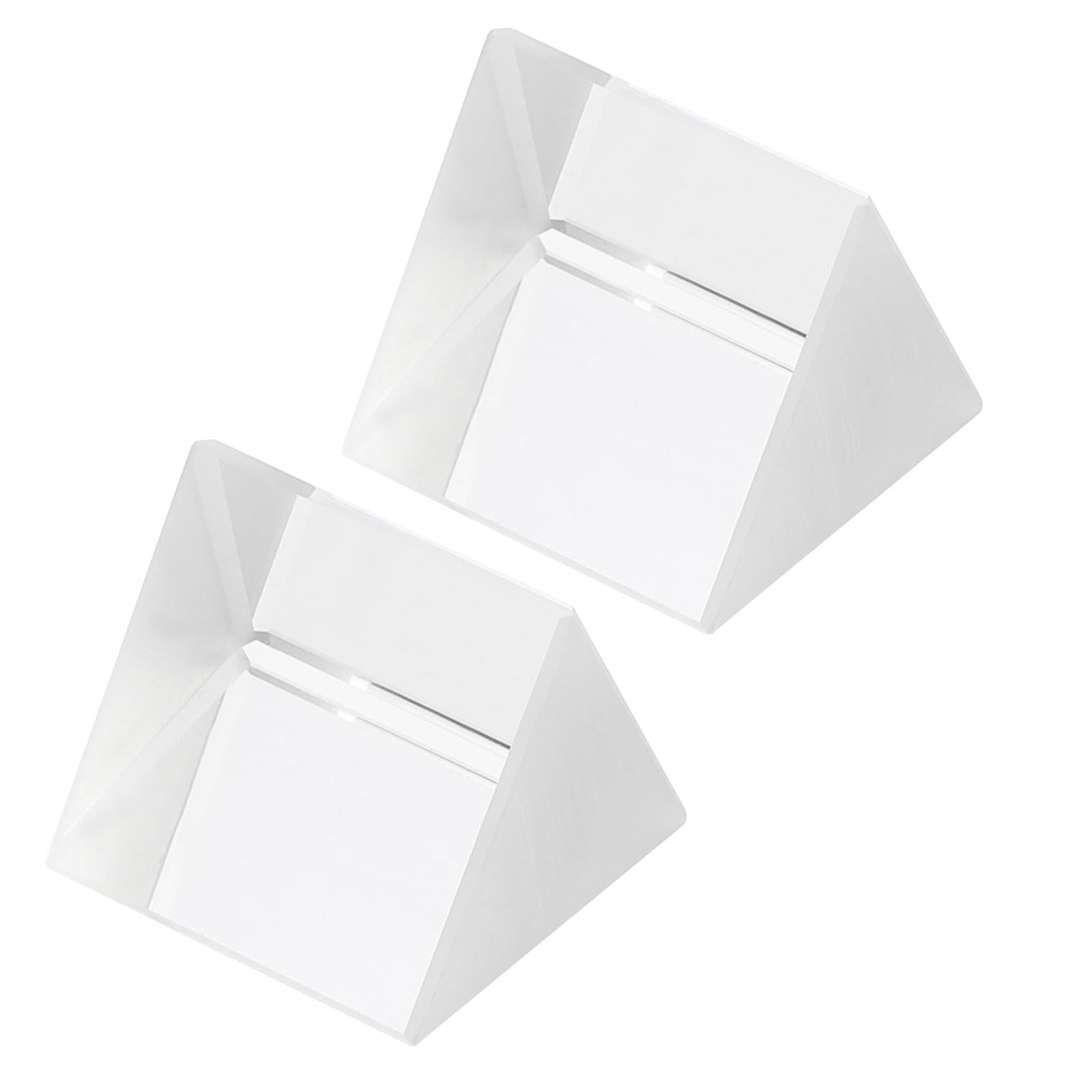 PATIKIL 30mm/1.2 Inch Triangular Prism, 2 Pack Glass Optical Crystal Rainbow Prism for Photography Physics Teaching Lights Photo, Clear