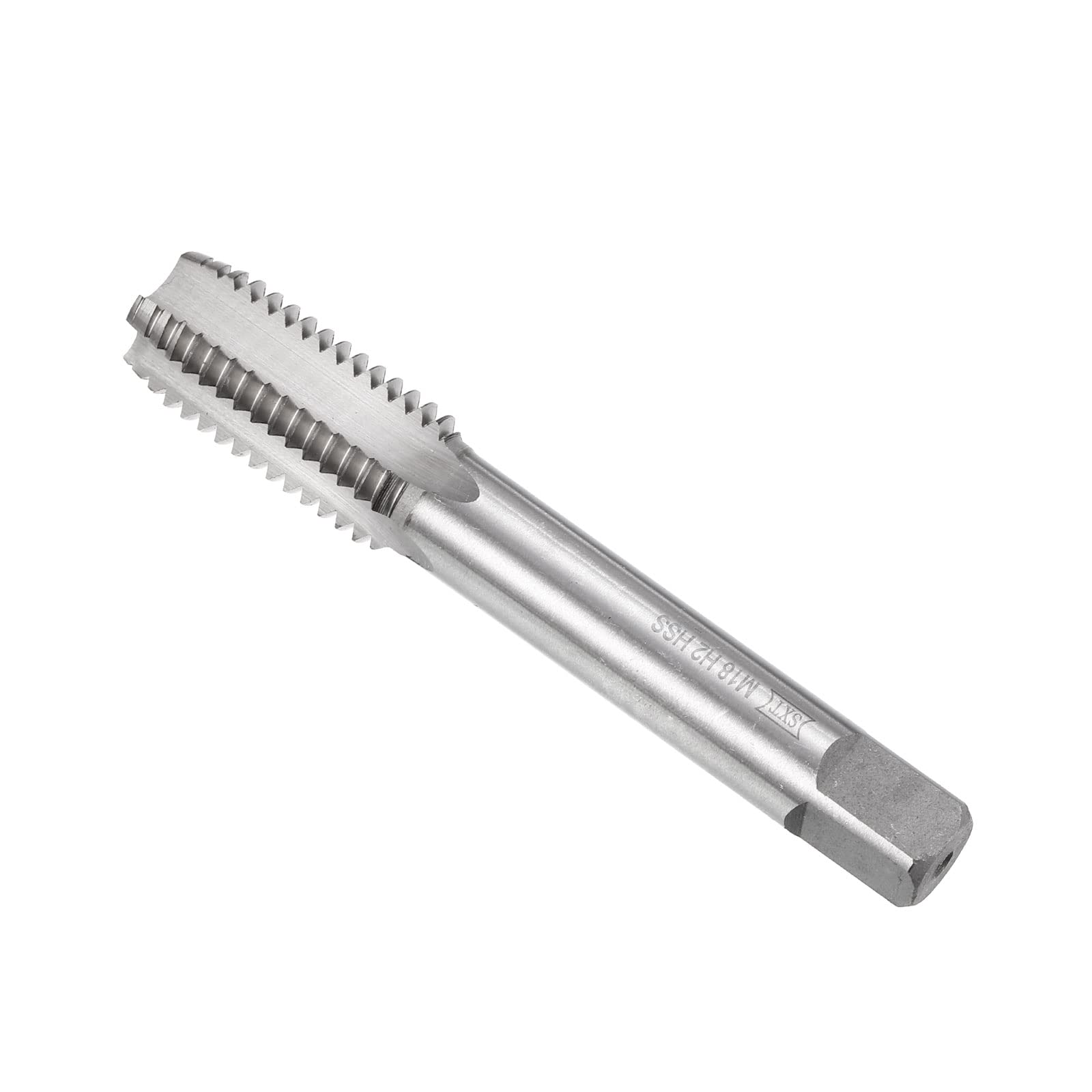 CoCud Thread Milling Taps, Metric M18 x 2.5 Thread 2A, High Speed Steel Machine 4 Straight Flutes Screw Threading Tool - (Applications: for Tapping Drilling Machine), 1-Piece