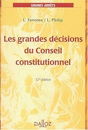 Les  grandes décisions du Conseil constitutionnel