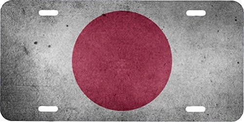 Japan Flag License Plate