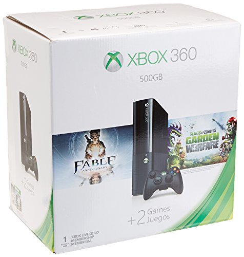 Xbox 360 500GB Console - Fable Anniversary and Plants vs Zombies: Garden Warfare Bundle