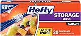 Hefty Slider Storage Bags, Gallon, 30 Count (Pack of 9)