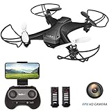 tech rc Mini Drone with Camera, WiFi FPV Quadcopter Drone, Long Flight Time with 2 Batteries, Auto Hovering, Headless Mode, One-Key Flight, App Control Available Toy Drone for Kids and Beginners