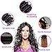 Younsolo Brazilian Water Wave Bundles with Closure (8 10 12+8) 100% Virgin Human hair 3 Bundles With Closure Free Part Unprocessed Wet and Wavy Curly Wave Water Human Hair Extensions Natural Color