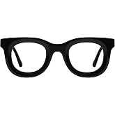 FYTOO Vintage Square frame Reading Glasses with Blue Light Blocking Lenses Reader for Women and Men