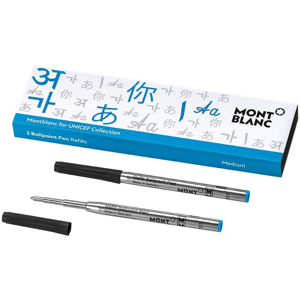Montblanc, unicef โโBlue, 116220, Ballpoint Pen Replacement Refill, M/2 Ballpoint Refill, Blue
