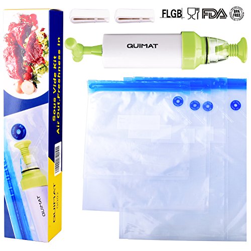 Click Here to See More Images Vacuum Food Sealer Sous Vide Bags Food Storage & Cooking Food Sealer System Sous Vide Bags Keep Food Saver Longer Storage Bags Sealed, Reusable, Practical, Easy to Use