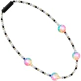 FlashingBlinkyLights Light Up Beads Multicolor LED Party Necklace